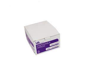 Infection Control: Apron Plastic LDPE White Disposable