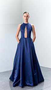 3.1 RED Halter Ballgown