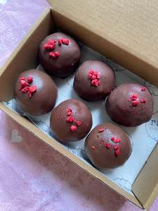 Products: Choc Raspberry Coconut Bliss Balls