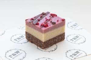Products: Raspberry White Chocolate Slice