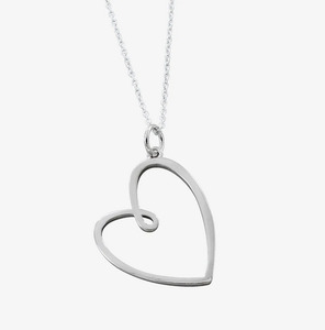 Products: Rawson Brothers Reeves & Reeves Looped Heart Pendant Necklaces