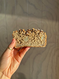 Products: Pear and Almond Crumb Loaf Cake - 1 loaf (8 slices) The Razor's Edge