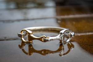 Bangle: Snaffle Bit Bangle - 2 Tone - Medium