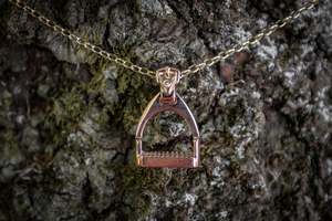 Pendant: Stirrup Pendant - Rose Gold - Large