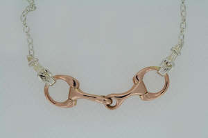 Pendant: Bit Pendant - 2 Tone - 9ct Gold Bit