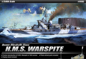 Products: Academy 1/350 H.M.S. Warspite QE Class Model Kit