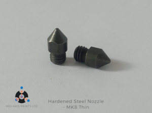 MK8 Thin Hardened Steel Nozzle