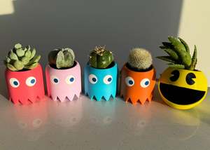 Home Decor: Pacman Mini Planter Set