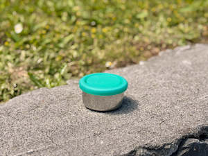 Snacks: Meals in Steel Round Snack Box with Silicone Lid