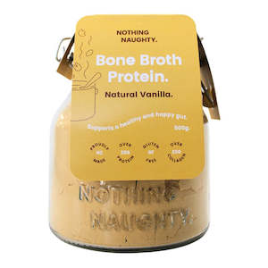 Health Wellness: Nothing Naughty Bone Broth Protein Powder