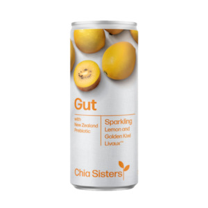 Chia Sisters Gut Lemon & Kiwifruit Sparkling Drink