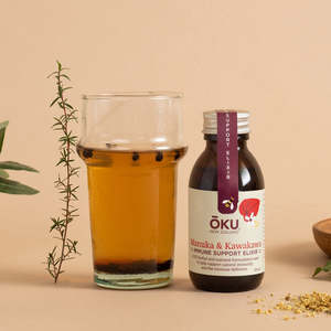 Herbs Spices: ŌKU - Mānuka & Kawakawa Immune Support Elixir