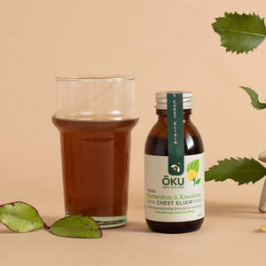 ŌKU - Adult's Kūmarahou & Kawakawa Chest Elixir