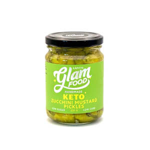 Sustainable Pantry Fridge: Glam Food - Keto Zucchini Mustard Pickles