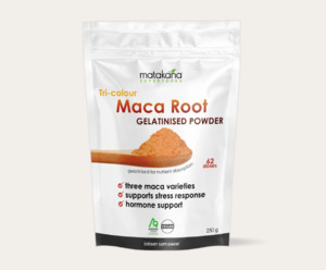 Organic: Matakana Tri-Colour Maca Root Gelatinised Powder