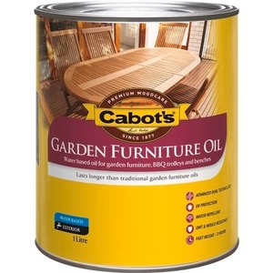 CABOTS GARDEN FURNITURE OIL 1LTR JARRAH W/BASED Read Bros. Hardware