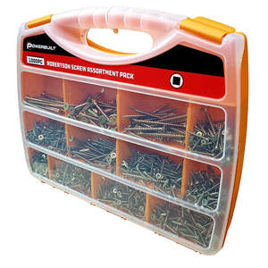 Products: SCREW ASSORTMENT POWERBUILT 1000pc ( SQ-DRIVE ) Read Bros. Hardware