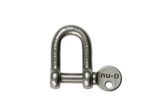 Products: Nu-D 8mm Stainless Steel DEE Shackle with Captive Pin