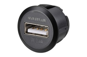 Narva USB Socket Flush Mount Mini