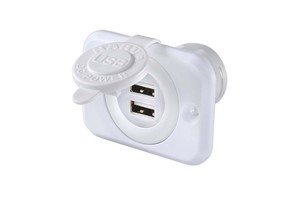 Accessories: Narva Dual USB Socket Flush Mount White