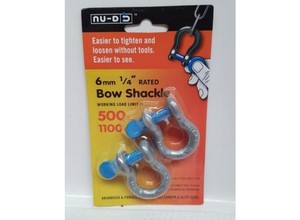 Accessories: Nu-D 6mm Bow Shackle - Twin Pack