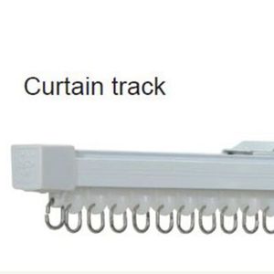 Products: Extendable Aluminium White Curtain Tracks – White 200cm to 310cm