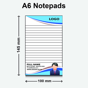 A6 Notepads - 40 leaves - 80gsm - Real Estate Designer
