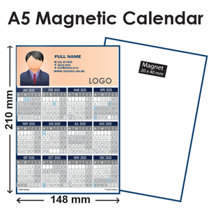 A5 Fridge Magnetic Calendars - Real Estate Designer