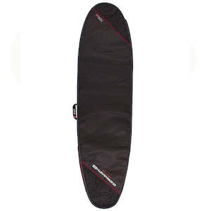 Longboard Bags: O&E COMPACT DAY LONGBOARD COVER BLACK/RED