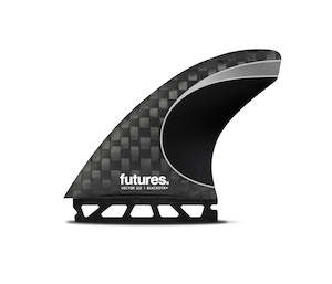 Thruster: FUTURES VECTOR 3/2 BLACKSTIX+ TRI L - SILVER