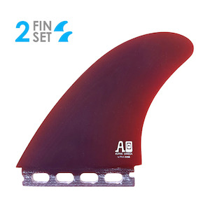 Twin Fin: TRUE AMES CAMPBELL BROTHERS ALPHA OMEGA TWIN FG RED - FUTURES
