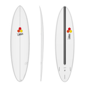 Mid Lengths: TORQ CHANNEL ISLANDS M23 7'0" X-LITE 47.6L FUTURES - WHITE