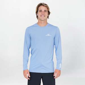 Full Price For Bold Sale Wetsuits: O'NEILL MENS CLEAN & MEAN LS RASH VEST TEE - FADED DENIM
