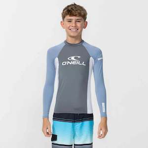 Full Price For Bold Sale Wetsuits: O'NEILL YOUTH BASIC LS RASH VEST - FADED DENIM