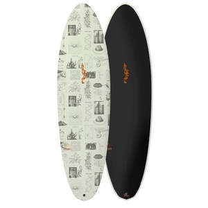 Twin Fin: MISFIT SPEED EGG TWIN 6'6" PRIMITEK FUTURES 38L - ART