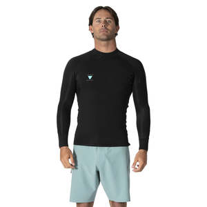 VISSLA MENS HIGH SEAS II 1MM LONG SLEEVE JACKET - BLACK