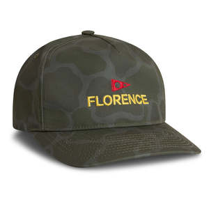 Full Price Bold Clothing: FLORENCE LOGO TWILL HAT - BURNT OLIVE CAMO