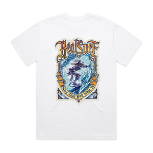 REAL SURF KNIGHT HEAVY TEE - WHITE