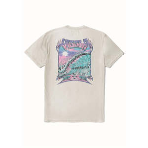 Full Price Bold Clothing: VISSLA DRAIN PIPES COSMIC WASH SHORT SLEEVE TEE - DUNE