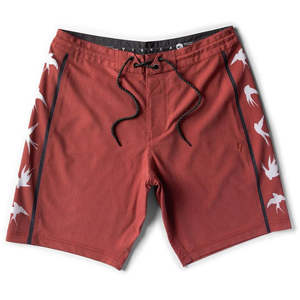 VISSLA NK SWARM 21" BOARDSHORT - RED