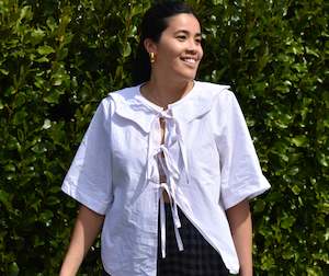 made: Tie me up blouse