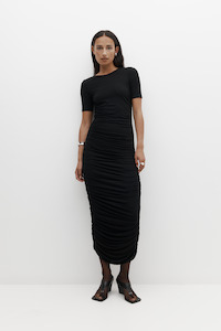 New Arrivals: Ruched Midi Dress