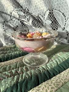 Scented glass candle