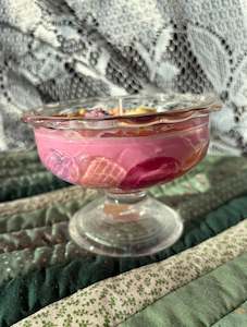 Scented glass candle