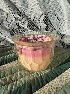 Scented glass candle