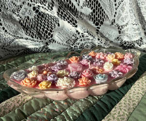 Glass Candles: Glass feather candle