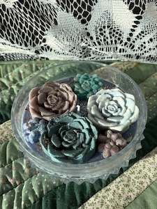 Glass Candles: Scented glass bowl candle