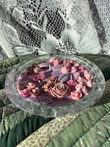 Scented glass bowl candle