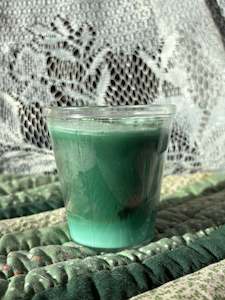 Scented glass candle