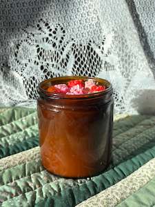 Scented glass candle